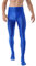 Doomiva Herren Strumpfhosen Nylon Glänzend Leggings Männer Hoher Taille Nylonstrumpfhose Lang Hose Feinstrumpfhose M-XL Blau L