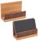 OLYCRAFT 2pcs Visitenkartenhalter 6.5x10x4.5cm Holz Name Card Holder Burlywood hölzerne Visitenkarte Display Halter Visitenkarten Stand für Desktop-Büro und Haus