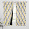 Beauoop Gelb Grau Blickdicht Vorhänge für Wohnzimmer Rautenmuster Verdunklungsvorhang Marokkanisch Geometrisch Abdunkelnd Vorhang Gardinen für Schlafzimmer 2er Set, 130 x 175 cm (H x B)