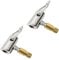 YUEMING 2 Stück Auto Luftpumpen Clip Reifen Air Chucks, Autoluftpumpen Gewindedüsen Adapter Autoventil Hebelstecker Reifenfülldüse Tragbarer Reifenluftfutter Ventil Anschluss für Auto Reifenfüller