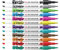 Craftelier Duotip Ecoline Aquarellstift, doppelte Spitze, Schwarz 700