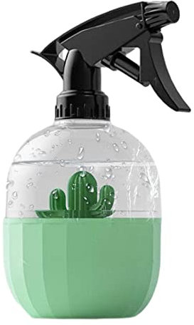Blue Fish Kleine Sprühflasche - Süße Sprühflaschen mit Kaktus-Dekoration,Wiederverwendbare Drucksprühflasche zum Besprühen von Pflanzen, Gießen, Hausputz