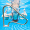 Gebogene Deckshandläufe, Edelstahl-Handläufe für Schwimmbäder - einfach zu montieren, Handläufe für Pooltreppen mit Bodenplatte, silberner Rostschutz