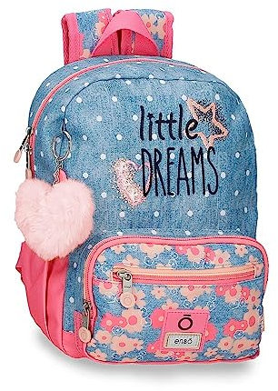 Enso Little Dreams Mochila Adaptable Rosa 23x28x10 cms Poliéster 6,44L…