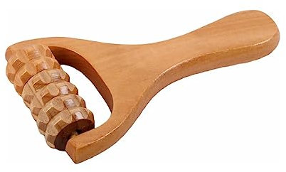 Accessories Anti Cellulite Masseur Rouleau de Massage en Forme de Masseur à rouleaux à trois roues à deux roues masseur méridien de drague portable Bois 15 x 8 cm