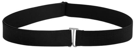 PHCOZY 1 Pcs Ceinture Invisible pour Femme Ceinture élastique réglable avec Boucle Plate Pas de Ceinture Visible pour Jeans Pantalons Robes
