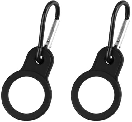Tabanzhe 2 Pcs Water Bottle Clip - Hanging Straps Perfect for Bags, Belts, Clothes - Portable Buckle Ring Holder for Cycling, Camping, Hiking, and Traveling