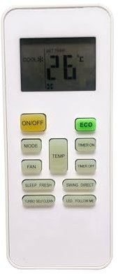 1 Unidad for Control Remoto de Aire Acondicionado MIDEA RG52A4/BGEF RG52F2/BGEF RG52B/E RG52A1/BGEF RG52E2/BG