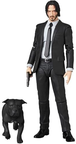 SaiFfe John Wick Anime-Actionfigur,Modellstatue – 16cm/6,2Zoll,PVC-Skulptur,Spielzeugfigur,Puppe – Beste Sammler-Fan-Geschenk-Dekoration für Zuhause und Büro