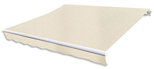 ShCuShan Toldo Plegable motorizado 400 cm Crema ElevacióN Vertical Toldo Patio Awnings