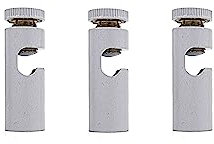 DC VOLTAGE Ceiling Cable Mount Hook for Swag Pendant and Chandelier Lighting Minimalist Cord Keeper Swag Hook for Ceiling and Wall Modern Ceiling Hooks for Swag Light Easy Fit (White 3 Pack)