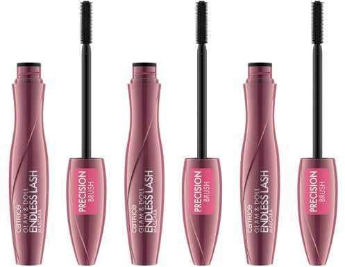 Catrice Glam & Doll Endless Lash Mascara, Schwarz, volumengebend, definierend, verlängernd, matt, vegan, ohne Mikroplastikpartikel, Nanopartikel frei, ohne Parfüm, 3er Pack (3x10ml)