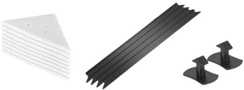 Nettoyeur magnétique double face pour vitres - Aimants - Brosse de nettoyage triangulaire - Outils en caoutchouc pour pare-brise - Outil magnétique pour fenêtre en verre - Équipement magnétique Br