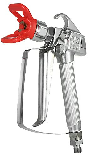 Aerógrafo sin Aire de 3600PSI de Alta Eficiencia, Atomización Fina, para Titan, Máquina de Pulverización Wagner, Aluminio, Plateado, 1 Juego