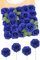 N&T NIETING Fiori artificiali con glitter artificiali, 25 pezzi di rose finte blu fai da te con tronchi per bouquet, centrotavola, festa per bambini, doccia e decorazione per la casa, blu scuro