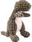 Edumov Hundespielzeug Quietschend, Waschbares Kauspielzeug Hund Unzerstörbar, Robustes Kuscheltier für Welpen und kleine Hunde, Lustig Dog Toy Dino-Hundespielzeug Weihnachten