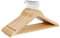 DAHLMANN 12er Set Kleiderbügel Holz massiv Natur mit Hosensteg, Einkerbungen, Rockkerben, 360° Drehhaken, für Anzüge, Hemden, Jacken, Blusen, Kleider, Hosen, belastbar bis 5 kg.