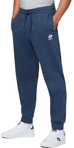 Lotto Jogginghose Herren dunkelblau Größe 2XL I Trainingshose Herren mit Seitentaschen I Sweatpants mit elastischem Bund & Kordelzug I Sporthose Herren lang I Freizeithose Herren aus Baumwollmix