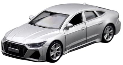 WJXNNON Für Audi RS7 Spielzeug Auto Modell Diecast Metall Fahrzeug Miniatur Pull Back Sammlung Geschenk 1/43(Silver)