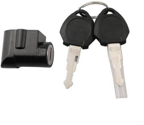 Verrou de sécurité pour batterie de vélo électrique compatible avec Polly avec clé d'allumage marche/arrêt, alliage d'aluminium antivol pour extérieur