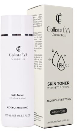 CallistaÉVA Gesichtswasser mit Brennnessel [Made in Germany] – Alkoholfreier Toner für Empfindliche, Trockene & Fettige Haut – Beruhigend & pH-Ausgleichend – Vegan, 200ml