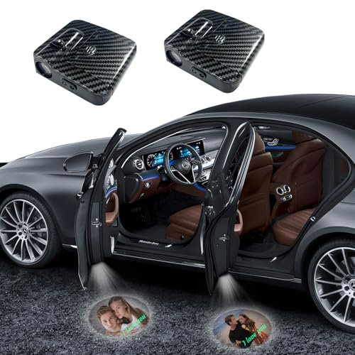 GEXHSRGD 2Pcs Car Door Projector Lights, Welcome Lights for Cars，Car Door Lights Logo Projector for All Car Models No Need for Punching Installation