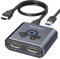 VEDINDUST HDMII Splitter Extend 4K@60Hz HDMI to Dual HDMI Adapter supports Mirror and Extend compatible with Windows XP/7/8/10/11 and macOS systems suitable for monitors TVs and projectors
