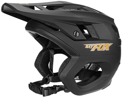 BATFOX Mountain Bike Helmet for Men Women Adults MTB Cycling Bicycle Helmet for Adjustable and with Visor