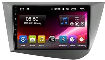 Car Radio para Seat Leon 2 MK2 1P1 2005-2012 9 Pulgadas Android 15 Autoradio con Wireless Carplay Android Auto para, 8 Core 4G+64G