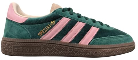adidas Handball Spezial JR4880 Herren Sneaker 46 EU | Collegiate Green Core Green Crew White Retro Handballschuhe Wildleder Obermaterial Klappzunge Gummisohle Klassische Lifestyle Schuhe