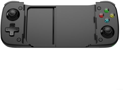 Glewi Controller mobile estensibile con joystick effetto Hall, gamepad a fuoco rapido 800 Hz per switch per iOS per PC Android, impugnatura ergonomica, facile e veloce da usare (nero)