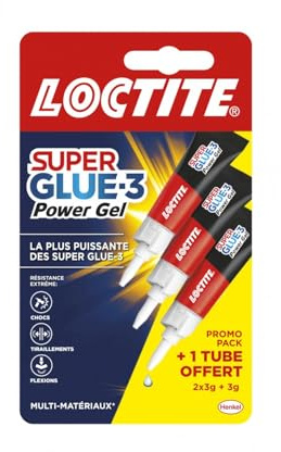 SUPERGLUE-3 Lot de 3 tubes Power Flex 3 x 3gr
