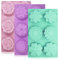 YuCool 3 Stampi Silicone Dolci, per Prodotti da Forno a Forma di Fiore, per Biscotti, Cioccolato, Tortini, Cioccolato, Torte, Dolci, Muffin - Antiaderente & Termoresistente