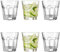 montana skip Wasser-Gläser, 6er Set, spülmaschinengeeignete Saft-Gläser, Trink-Becher aus Glas im klassischen Stil, Getränke-Set, 270 ml, 057392