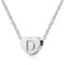 AFSTALR Kette mit Buchstabe D Silber Kette Damen Herz Initialschmuck für Frauen Thanksgiving Weihnachten Schmuck Geschenk