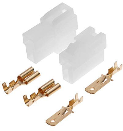 Demiawaking Stecker männlich und weiblich, Typ T 2 Pin DC für Kenwood Yaesu Icom Radio Walkie Talkie