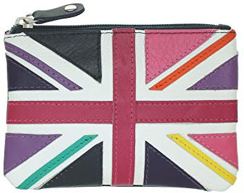 Mala Leder Union Jack Sammlung Geldbörse RFID Blocking 4199_29 Marineblau