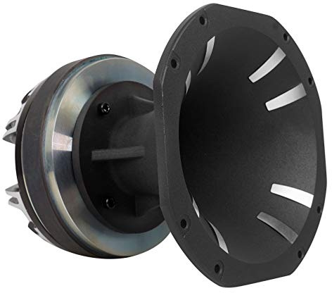 Rockville HT151 Titanium Compression Tweeter, 3 Voice Coil, 450W, 8 Ohms, Aluminum Horn, Bolt-On, High Sensitivity, Perfect for Car/Pro Audio Systems