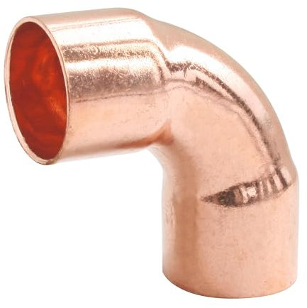 SOMATHERM FOR YOU - Curve rame saldatura grande raggio 90 ° - doppia femmina - Per tubo di rame Ø18 - sacchetto 2 parti