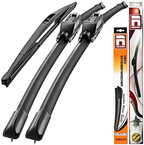 Recambo SCHEIBENWISCHER VORNE + HINTEN kompatibel für CITROEN XSARA PICASSO | BJ 2000-2010 (3er Set: 650mm / 650mm / 400mm)