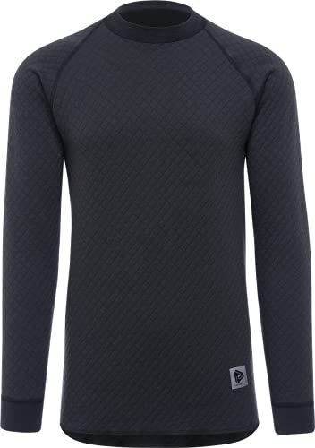 Thermowave 3in1 Merino Langarmshirt Herren Sport - Longsleeve Herren Sport Winter Extra Warme - Merino Unterwäsche Männer 330 GSM - Thermo Unterhemd Schnelltrocknend für Extreme Kälte - S