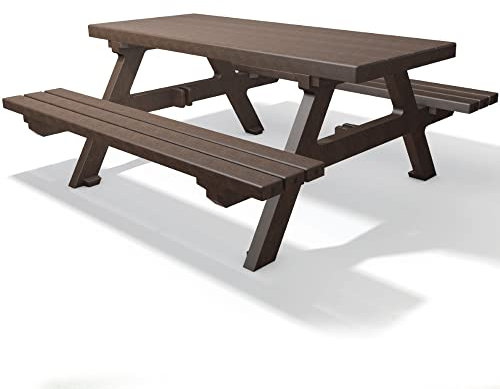 hanit Picknick Sitzgruppe ISOLA, wetterfester Picknicktisch aus Recycling Kunststoff (2,0m breit)