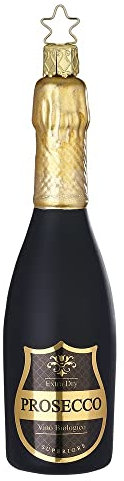 Inge-glas - Christbaumschmuck, Weihnachtsbaumschmuck - Salute! - Glas - Farbe: schwarz, Gold - Höhe 14,5 vm, 10182S022
