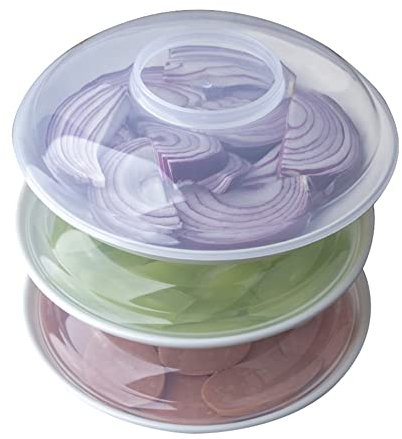 Tapa antisalpicaduras para microondas, tapa resistente para alimentos para comer en interiores y exteriores