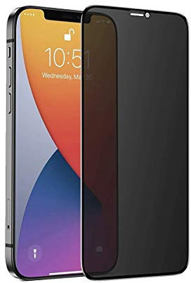 Mobile Connect mobile phones and accessories Privacy screen protector tampered glass Anti Spy anti scratch anti finger print for iPhone (For iPhone 12)