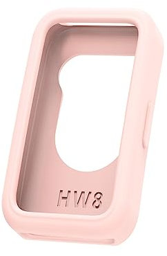 Funda protectora de silicona suave para Huawei Band 8 Smart Watch (rosa)