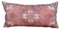TurkishRug Kingdom Handgefertigter Kelim Kissenbezug Kissenbezug Bauernhaus Ethno Lendenkissen Fall Weich Waschbar Dekorativer Kissenbezug Schlafzimmer Wohnzimmer (Rot, 30,5 x 61 cm)