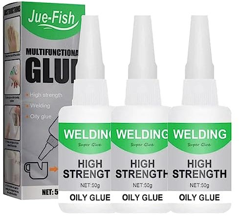 Jue Fish Glue,Multi-Purpose Welding High-Strength Oily Glue Powerful Universal Glue Quickly Repair (3 pcs)