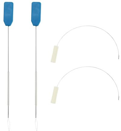 LT Easiyl 4 Stück Nadeleinfädler Serger Looper Einfädler mit Schützender Kunststoffhülse Serger Nadeleinfädler für Looper und Nadel Kunststoff Metall