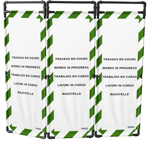 Barrière d'intervention PVC 1m80 logo Travaux en Cours